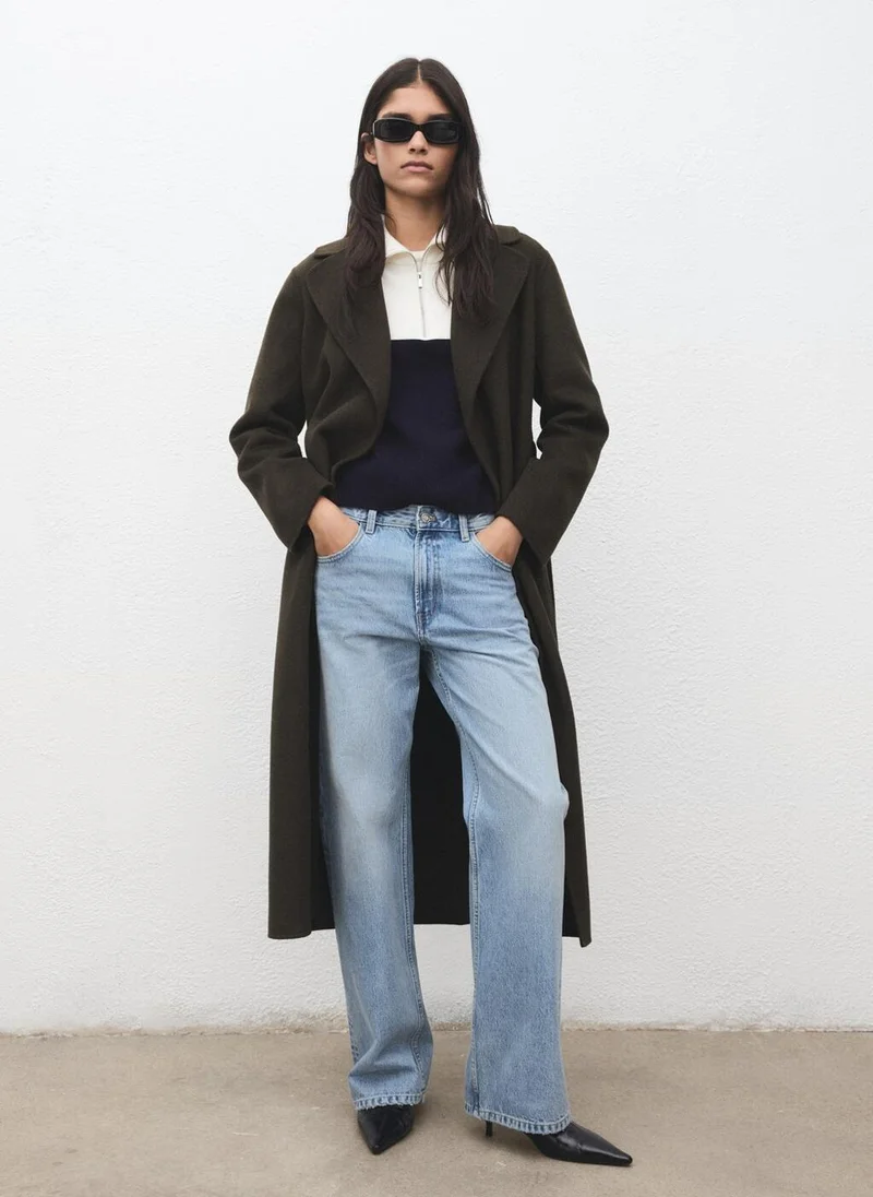 Mango  Bicolour high collar sweater for Women | Best Price UAE